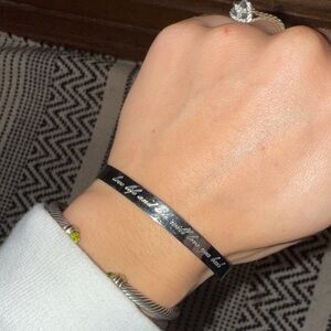 Silver engraved bangle.